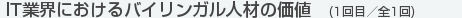 IT業界におけるバイリンガル人材の価値